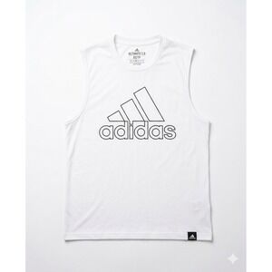 Adidas Ultimate 2.0 Tank XS | White Climalite Graphic Muscle Tee Sportswear